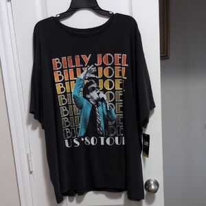 Billy Joel US 1980 Tour T-shirt-Vintage Look